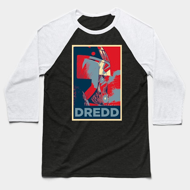 DREDD HOPE Baseball T-Shirt by TEEVEETEES